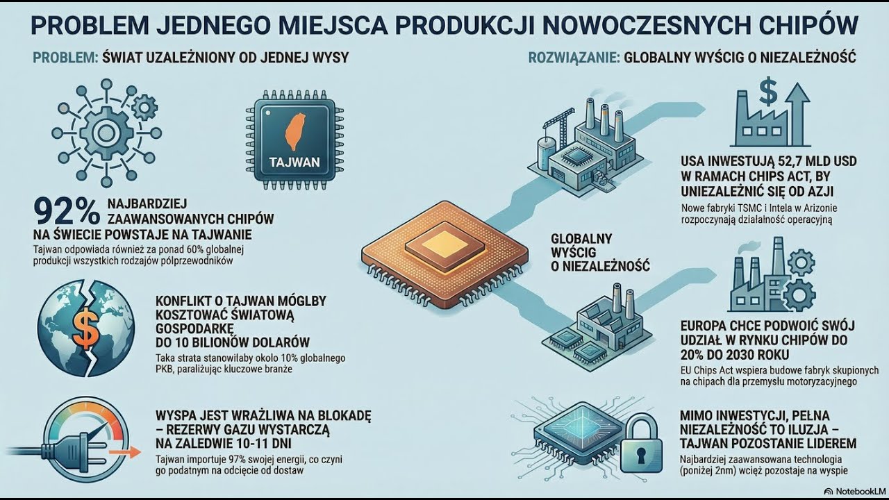 Problem jednego miejsca produkcji nowoczesnych Chipów