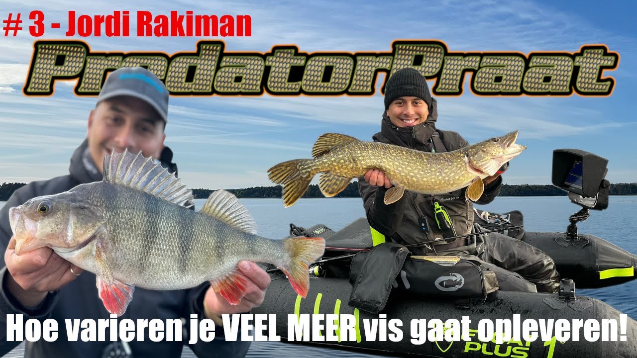 PredatorPraat #3 - Jordi Rakiman verteld hoe variatie je veel MEER VIS gaat opleveren