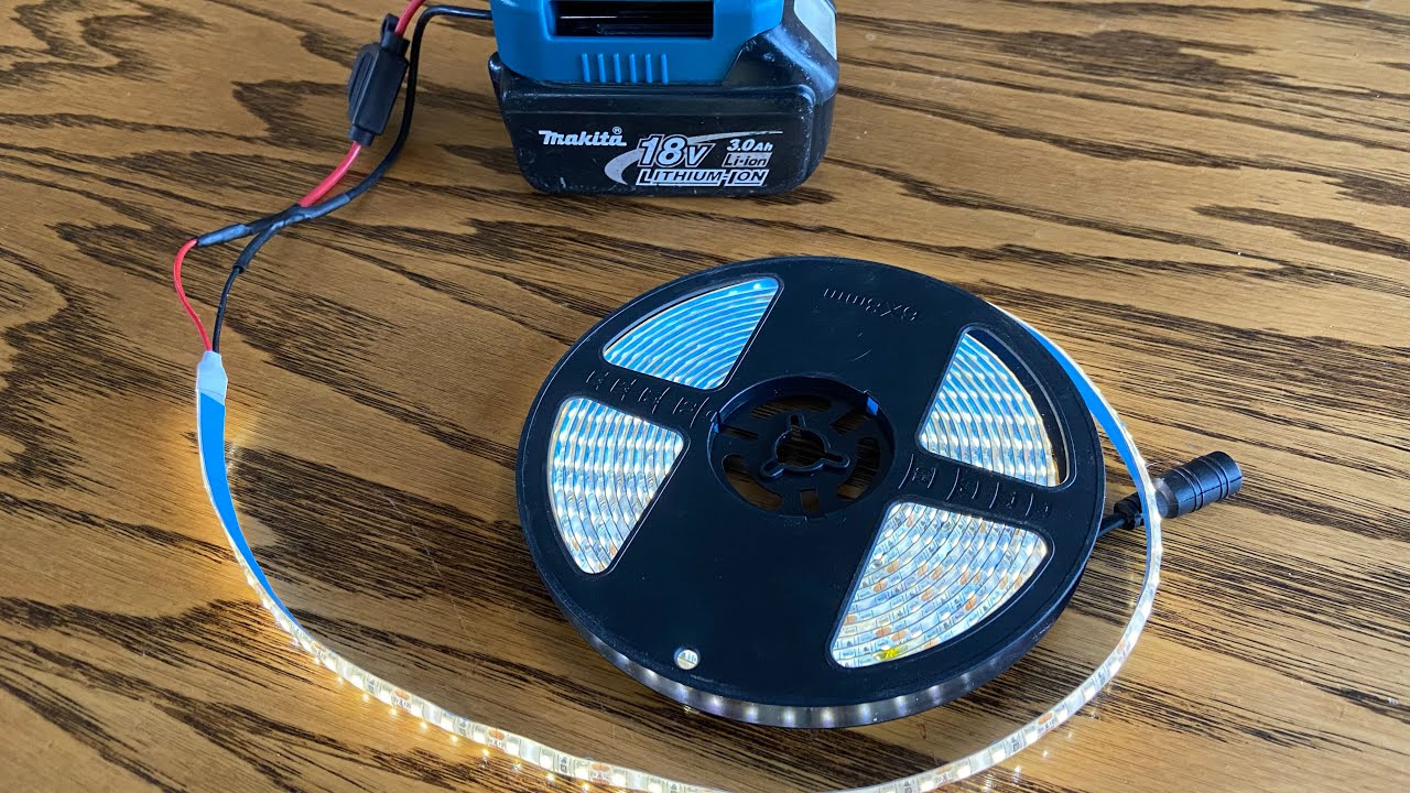Светодиодное освещение от аккумуляторных инструментов. #OffGrid #Кемпинг.