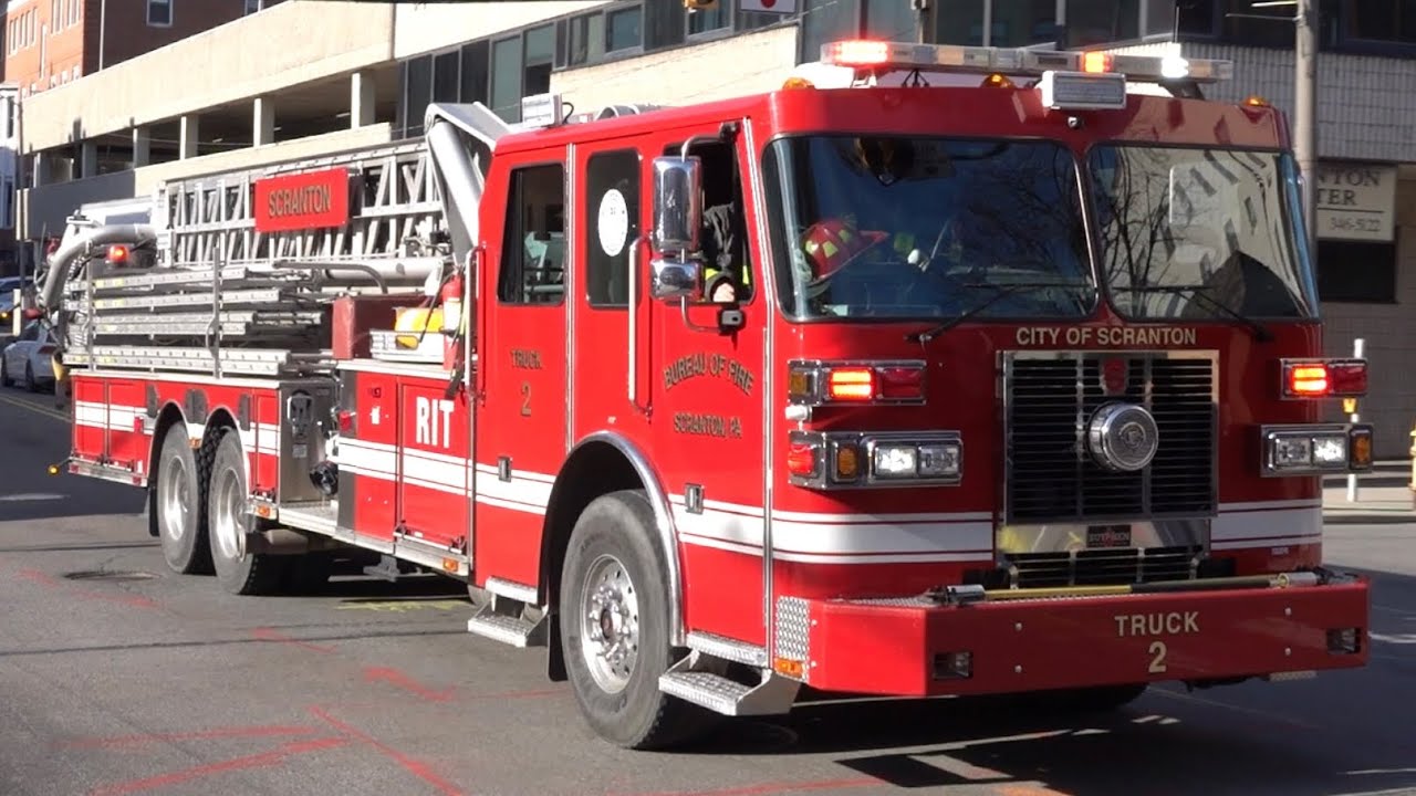 Scranton Fire Department Truck 2 Responding 2/7/24