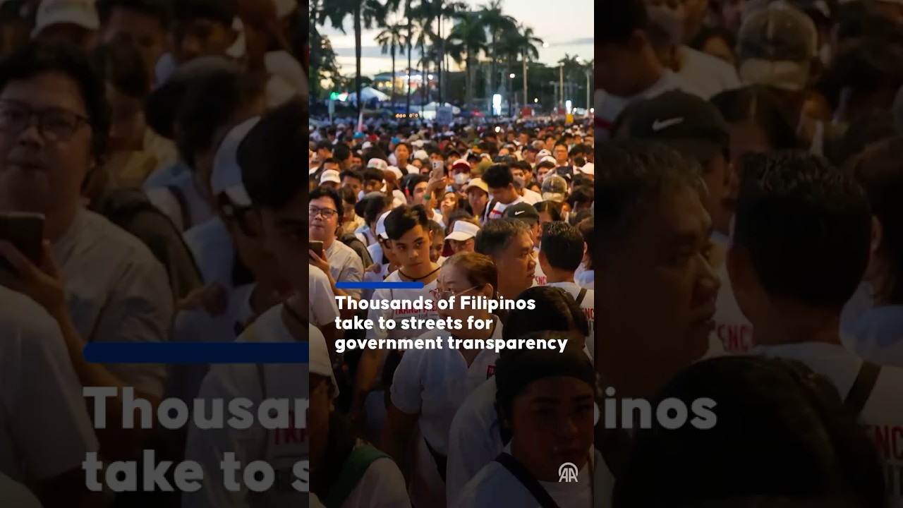 Thousands of Filipinos take to streets for government transparency