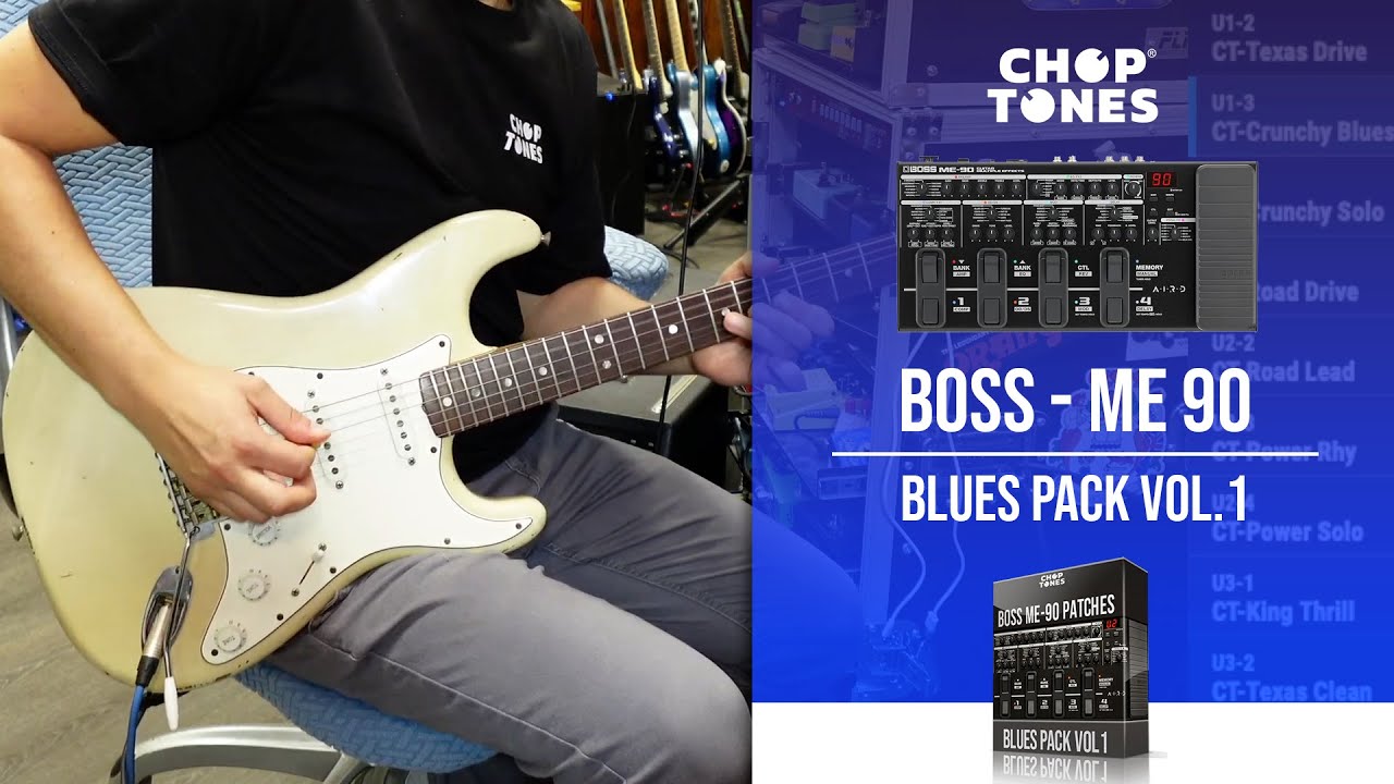 Boss ME-90 Patches | Strat Pack vol1 | Playthrough Demo