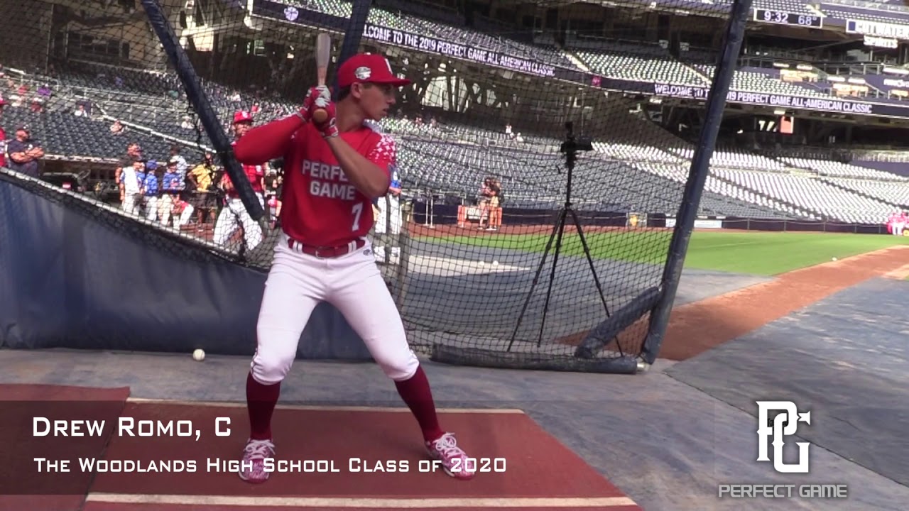 Drew Romo Prospect Video, C, The Woodlands High School Class of 2020
