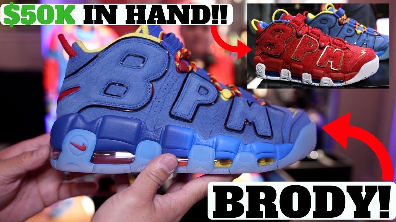 BRODY'S DOERNBECHER NIKE AIR MORE UPTEMPO! I HELD THE $50,000 DB SHOES IN HAND!