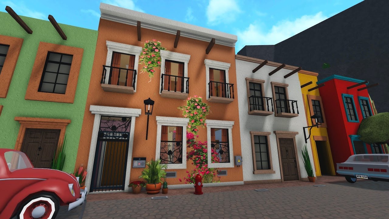 Bloxburg Mexican Townhome!!! (Bobang Builder World Tour Episode 1)