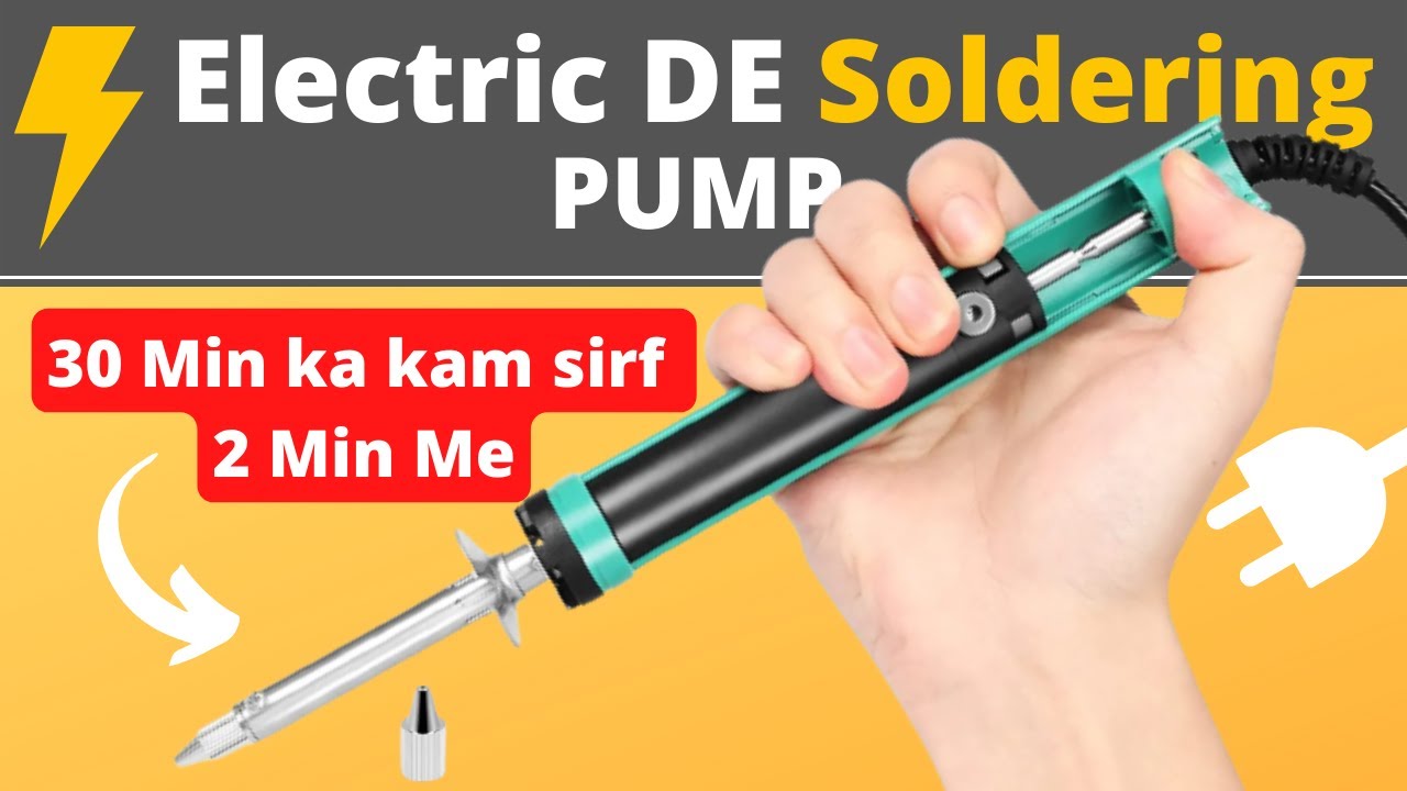 Teardown, Performance, Testing of Electric Desoldering Pump | How to Clean Electric Solder Remover