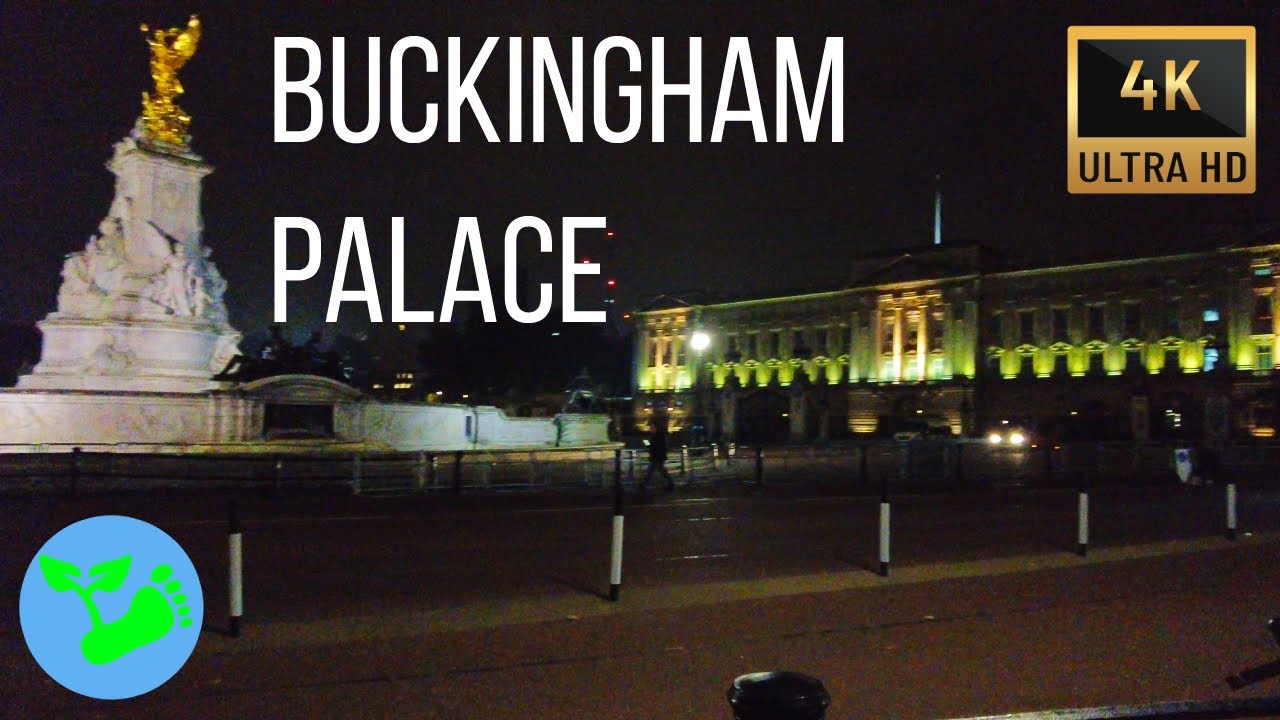 Buckingham Palace Walk Around 👑 (Ambient Night Time London) 🏰