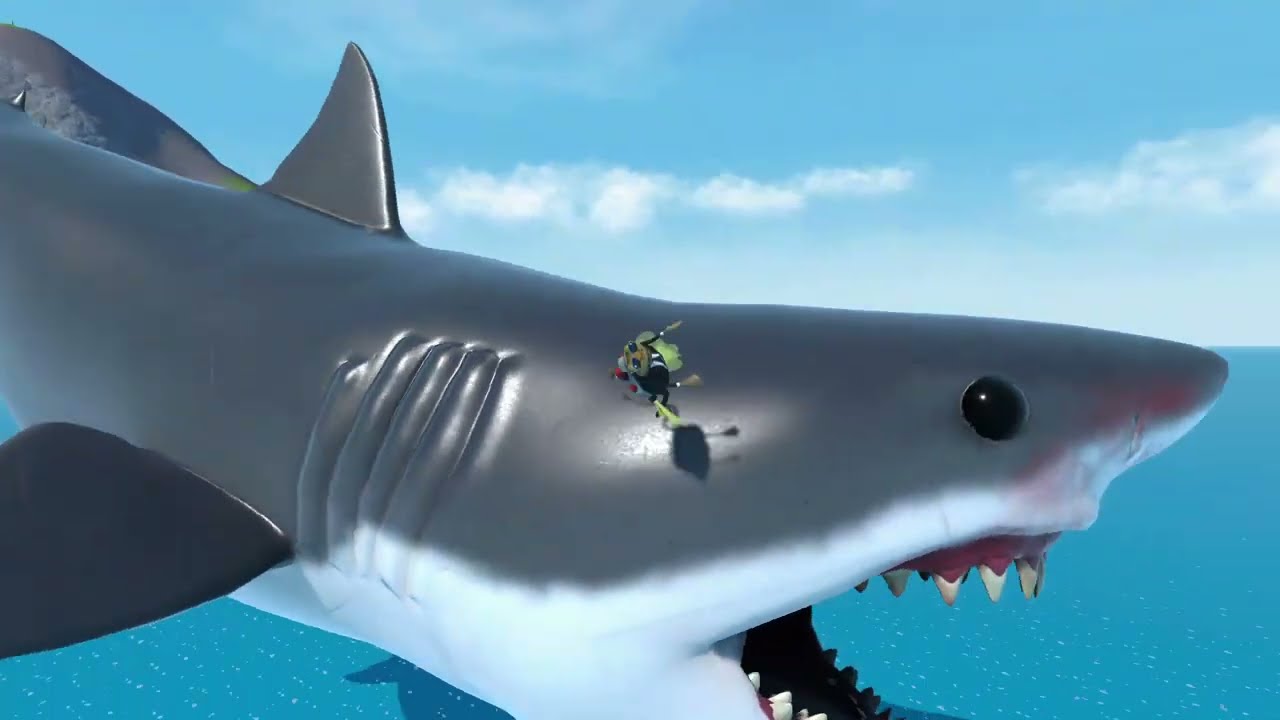 AmazingFrog  Swimming with The Megaladon