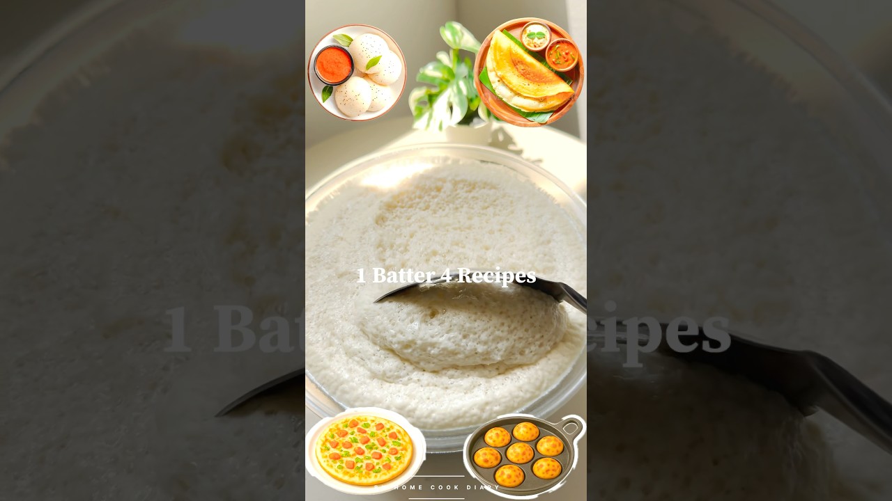 Perfect Idli Dosa Batter | Soft Idlis & Crispy Dosas Every Time! #shorts