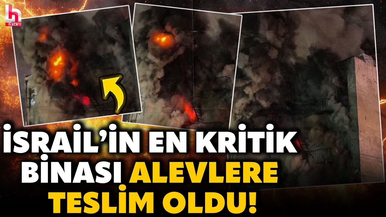 İsrail istihbaratına ait… İran’dan fırlatılan bir füze binayı ateş topuna çevirdi!