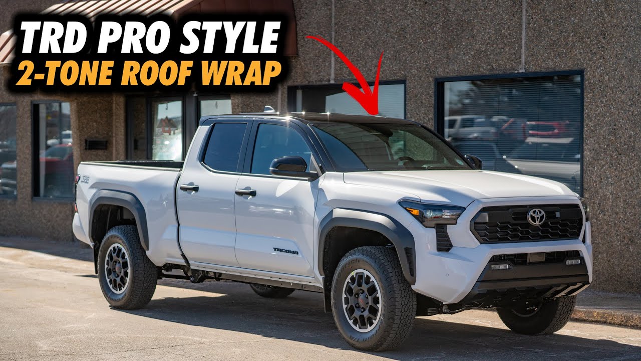 2024 Tacoma Two Tone Roof Wrap! Just Like the 2024 Tacoma TRD Pro!