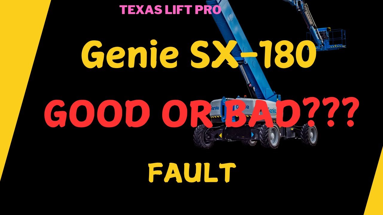 Genie SX-180 Crosscheck Fault