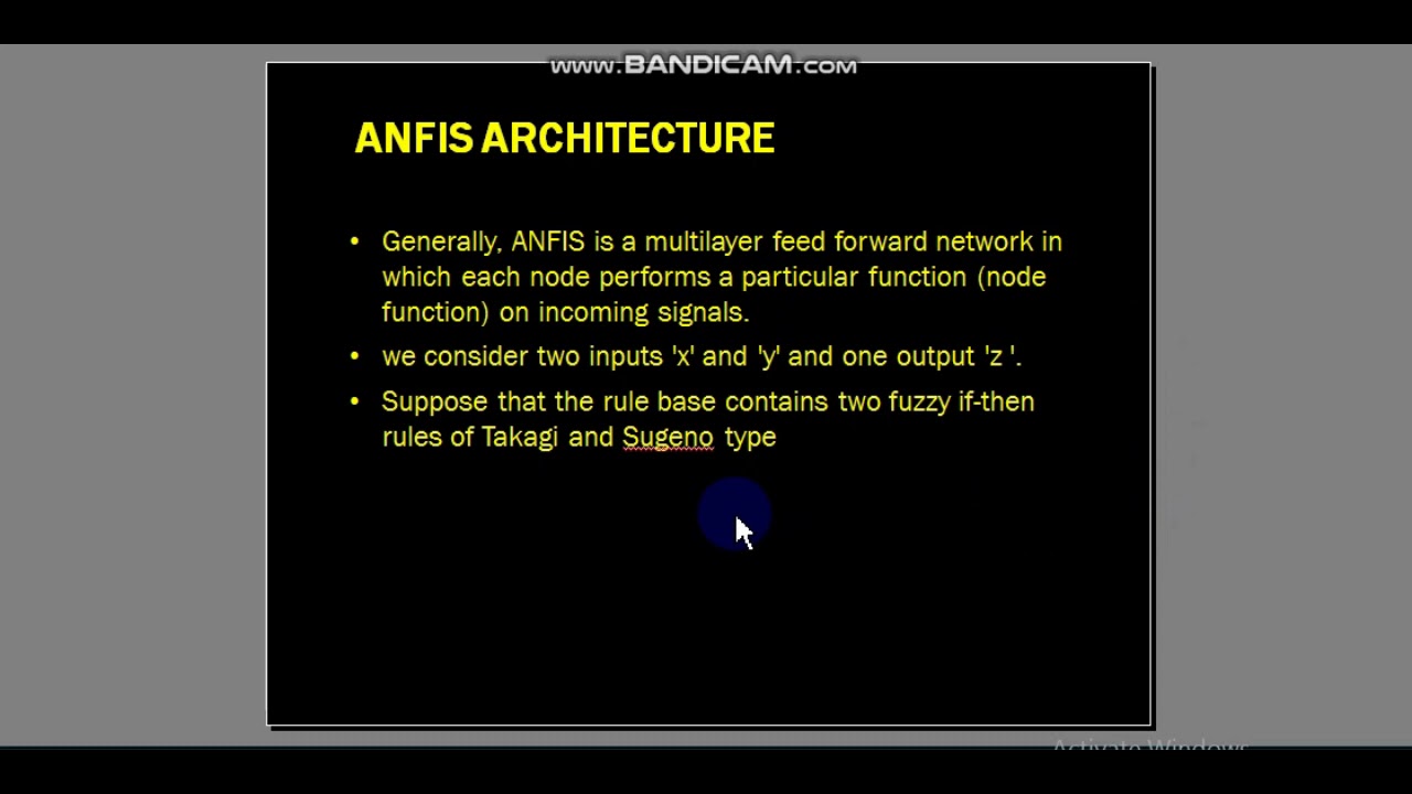 ANFIS - Adaptive Neuro Fuzzy Inference System