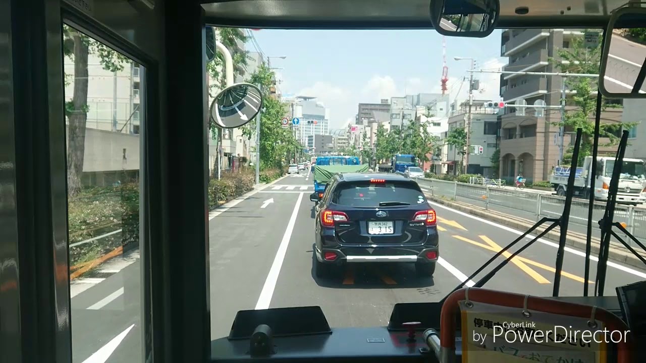 大阪シティバス　60系統　天保山～なんば　前面展望