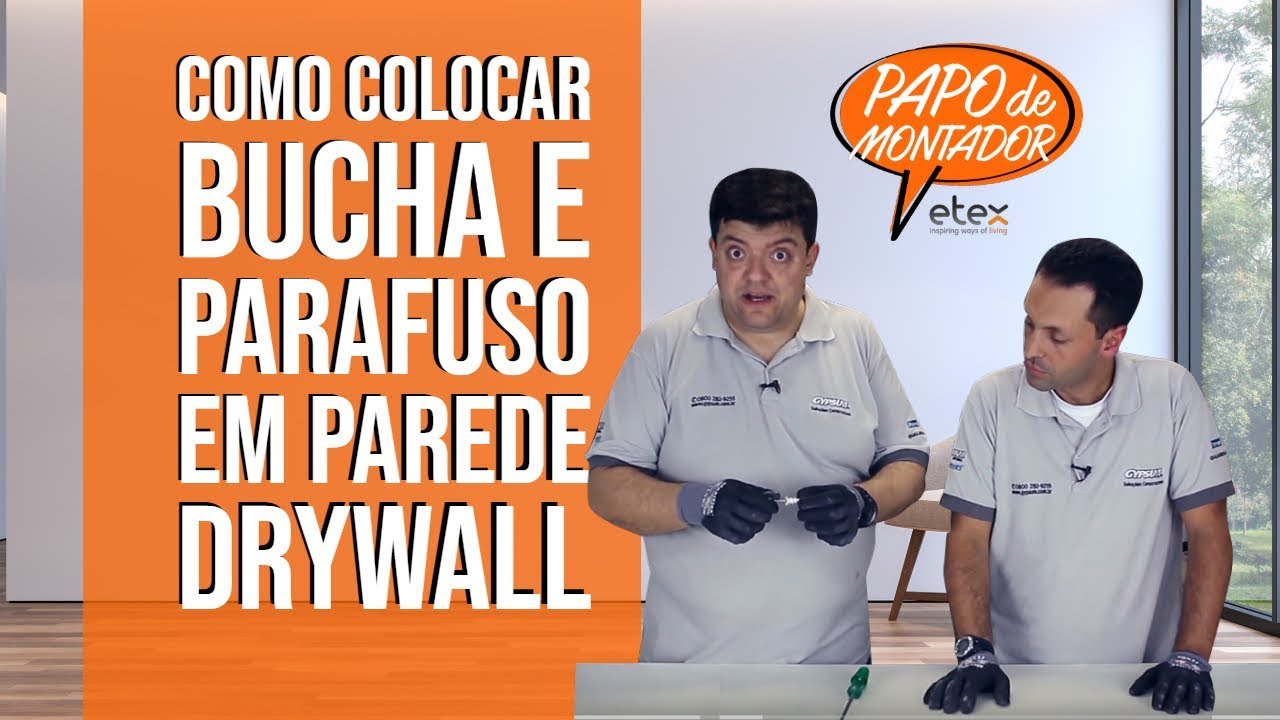 Como colocar bucha e parafuso em parede Drywall - DICA #24