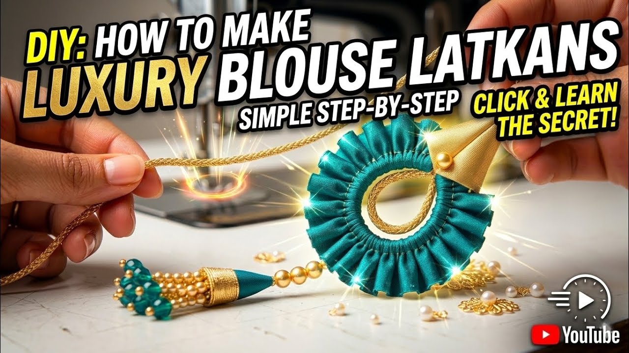 Easy latken making tutorial || how to make fabric earings latkan ||#sukantidesignerboutique 