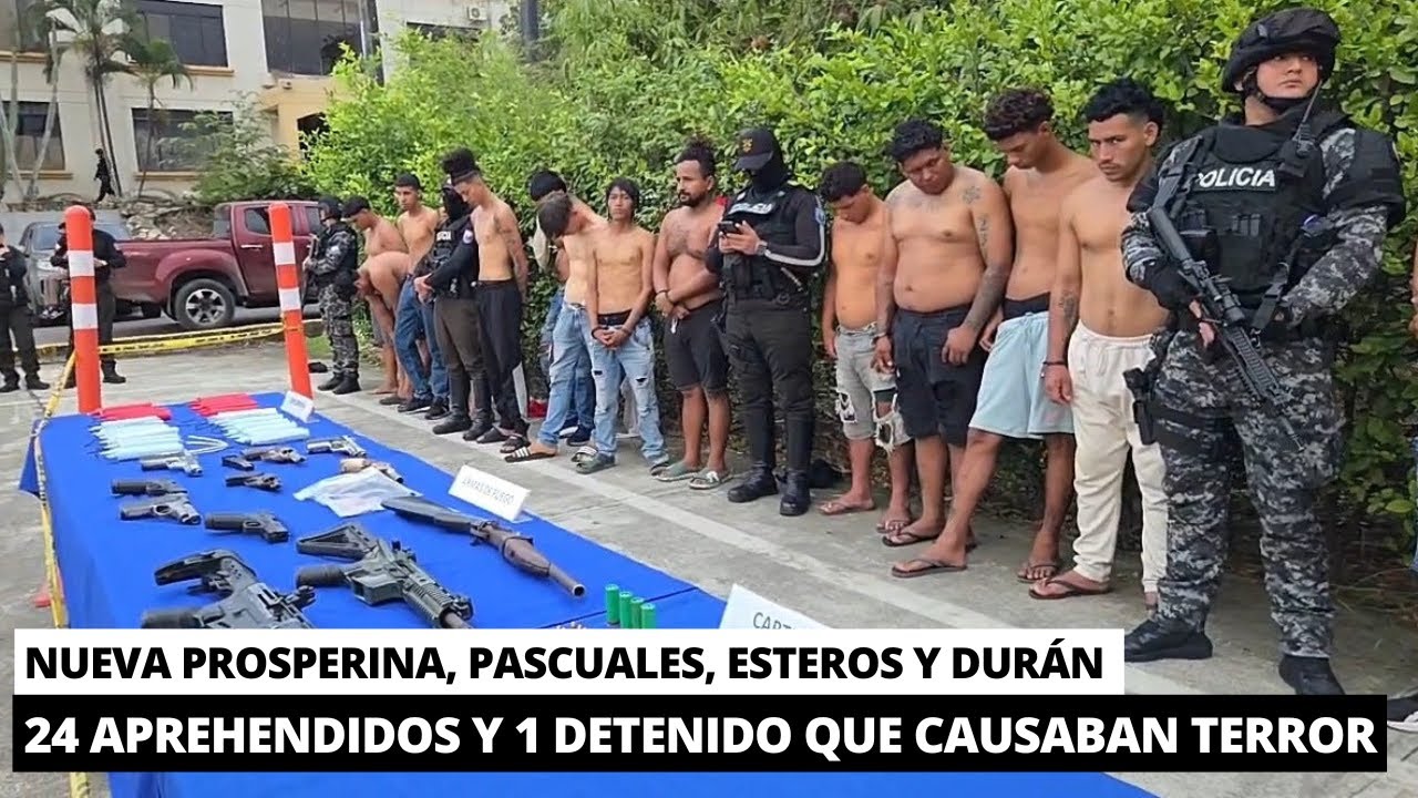 24 Aprehendidos y 1 detenido con objetos prohibidos involucrados en varios delit0s en la Zona 8