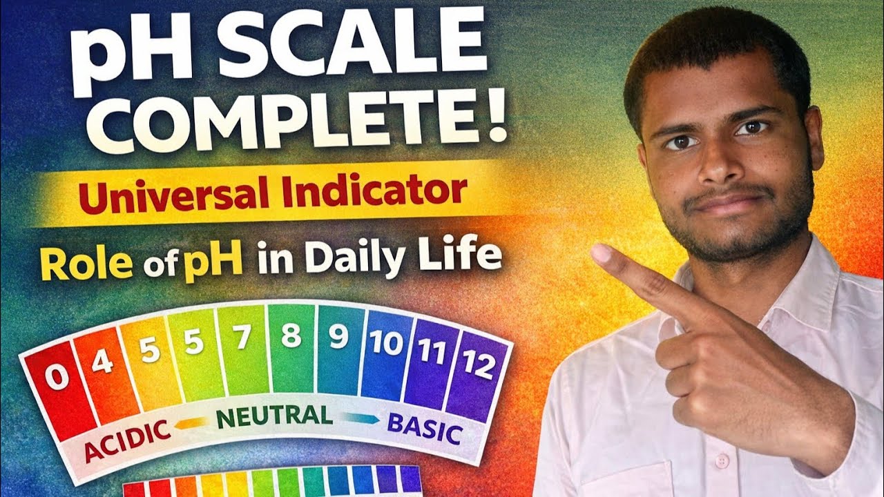 pH Scale & Indicators Explained | Role of pH in Daily Life | Class 10 Science