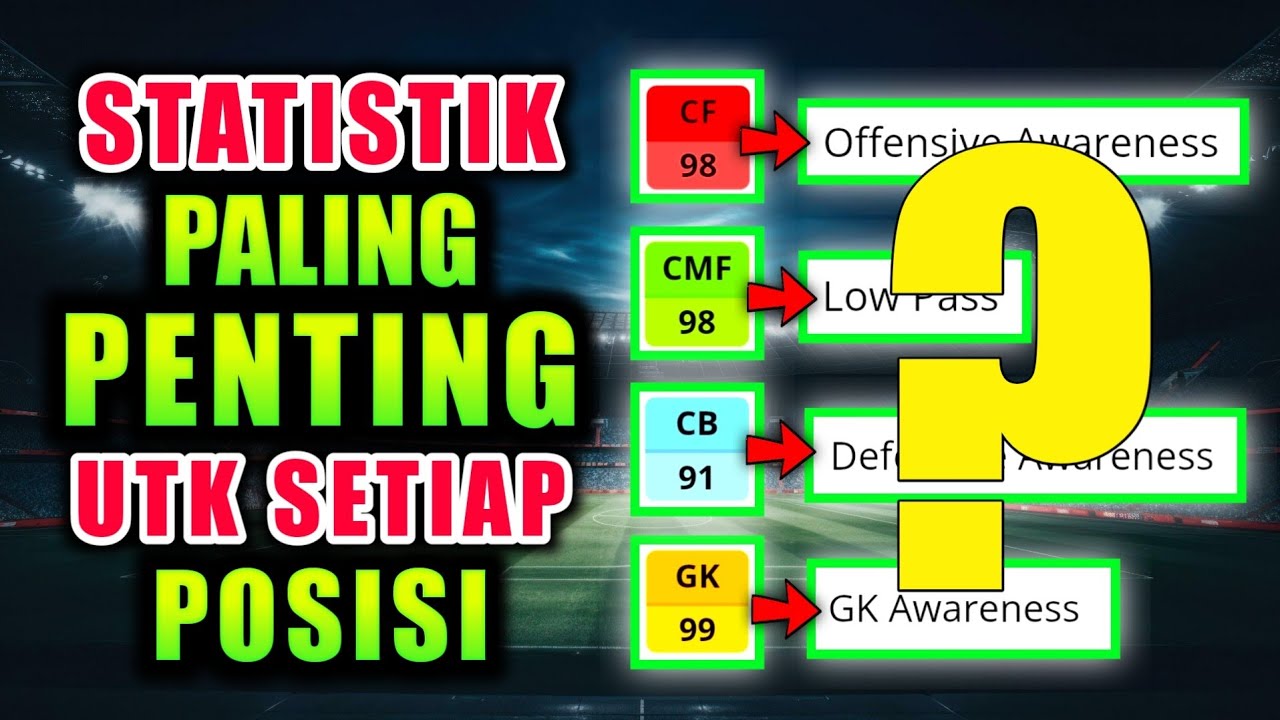 BIAR GA STUCK DIVISI 2! LO HARUS TAU STATISTIK PENTING UNTUK SETIAP POSISI DI EFOOTBALL 2026 MOBILE