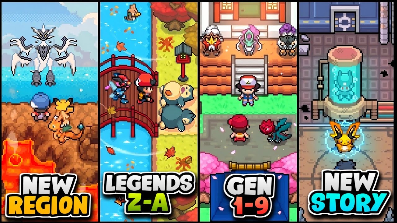 Top 10 COMPLETED Pokemon GBA Rom Hacks With Legends Z-A MEGAS & NEW STORY To Play In 2026!!