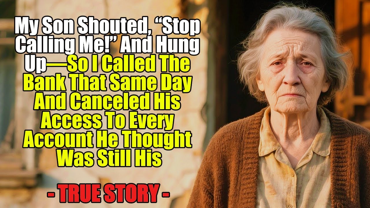 True Story From This Grandma👵💔My Son Shouted, “Stop Calling Me!” And Hung Up—So I Called The Bank...