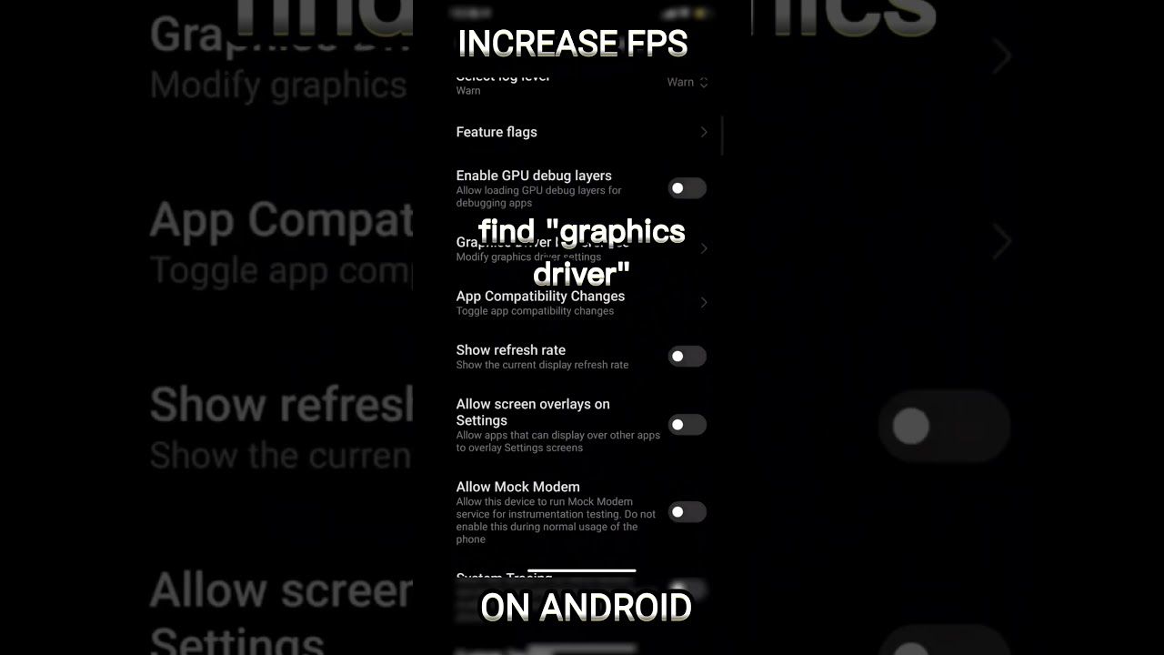 increase fps & reduce lag in mobile games / devices