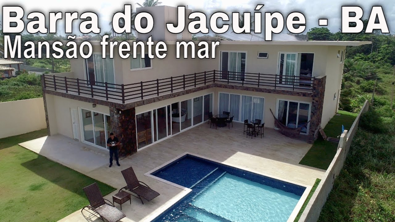 Barra do Jacuípe, Mansão pé na areia de 4 Suítes