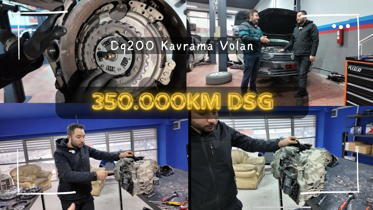 350.000km’de Passat Dsg Bakımı | Kavrama Volan | Dsg Tüpü Gevşek | Contası Patlamış | Mekatronik