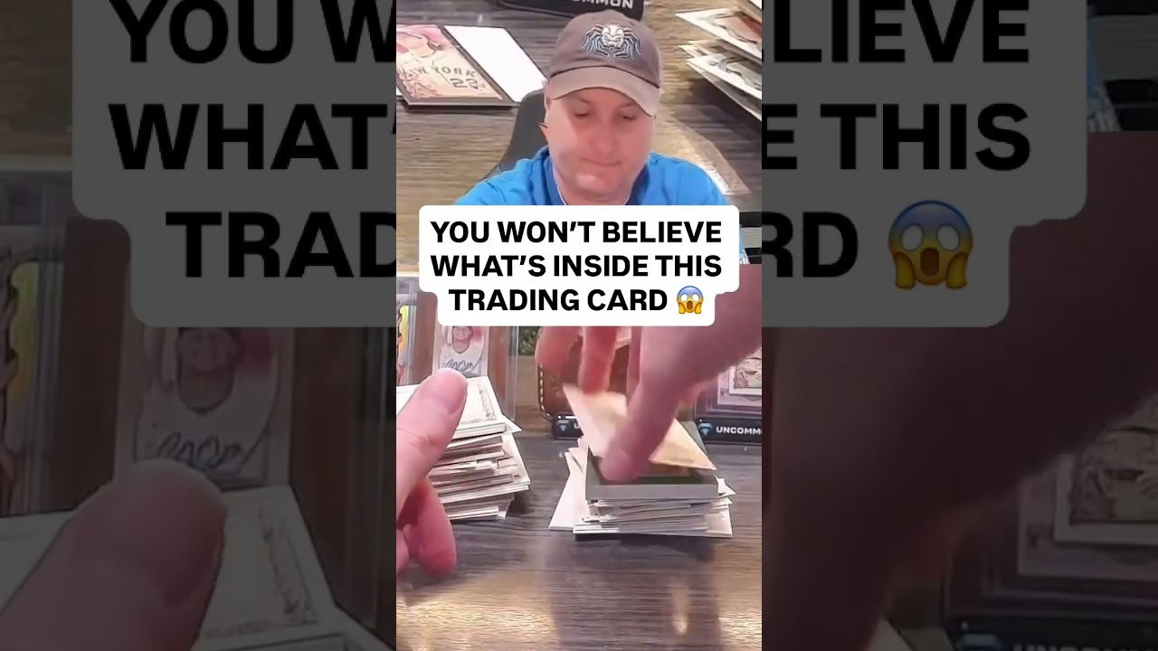An ACTUAL FOSSIL was placed inside a trading card 🦴