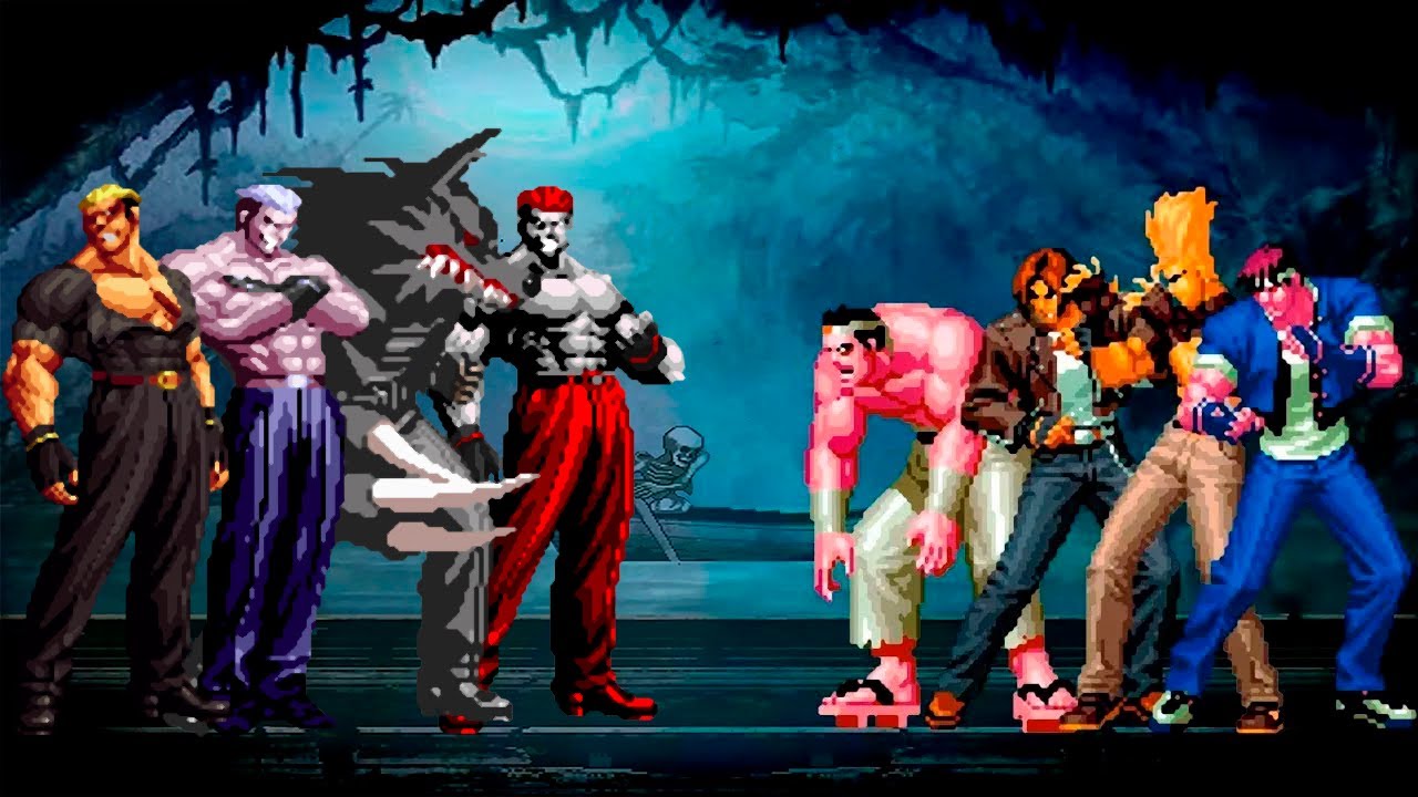 [KOF Mugen] Ryuji Yamazaki Team vs Super Hero Team