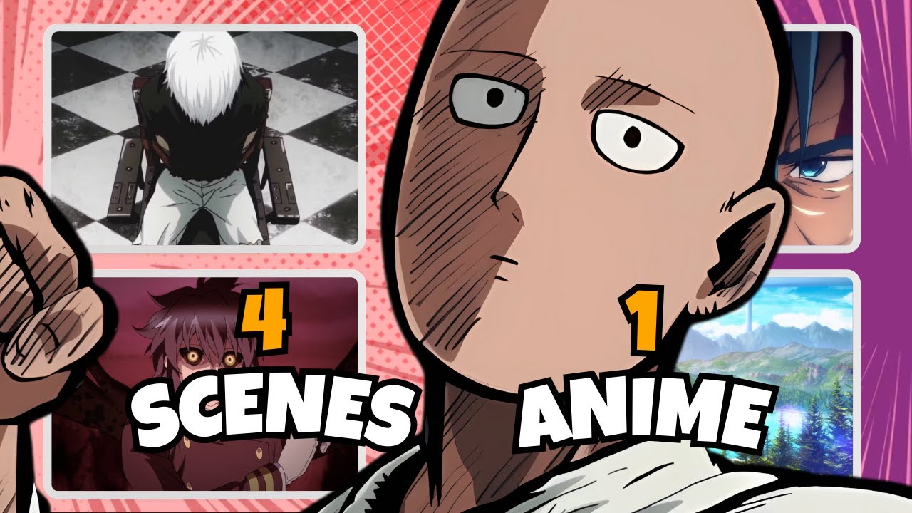 GUESS THE ANIME BY 4 SCENES!🎥 - [MOST POPULAR ANIME] - ANIME QUIZ🔥
