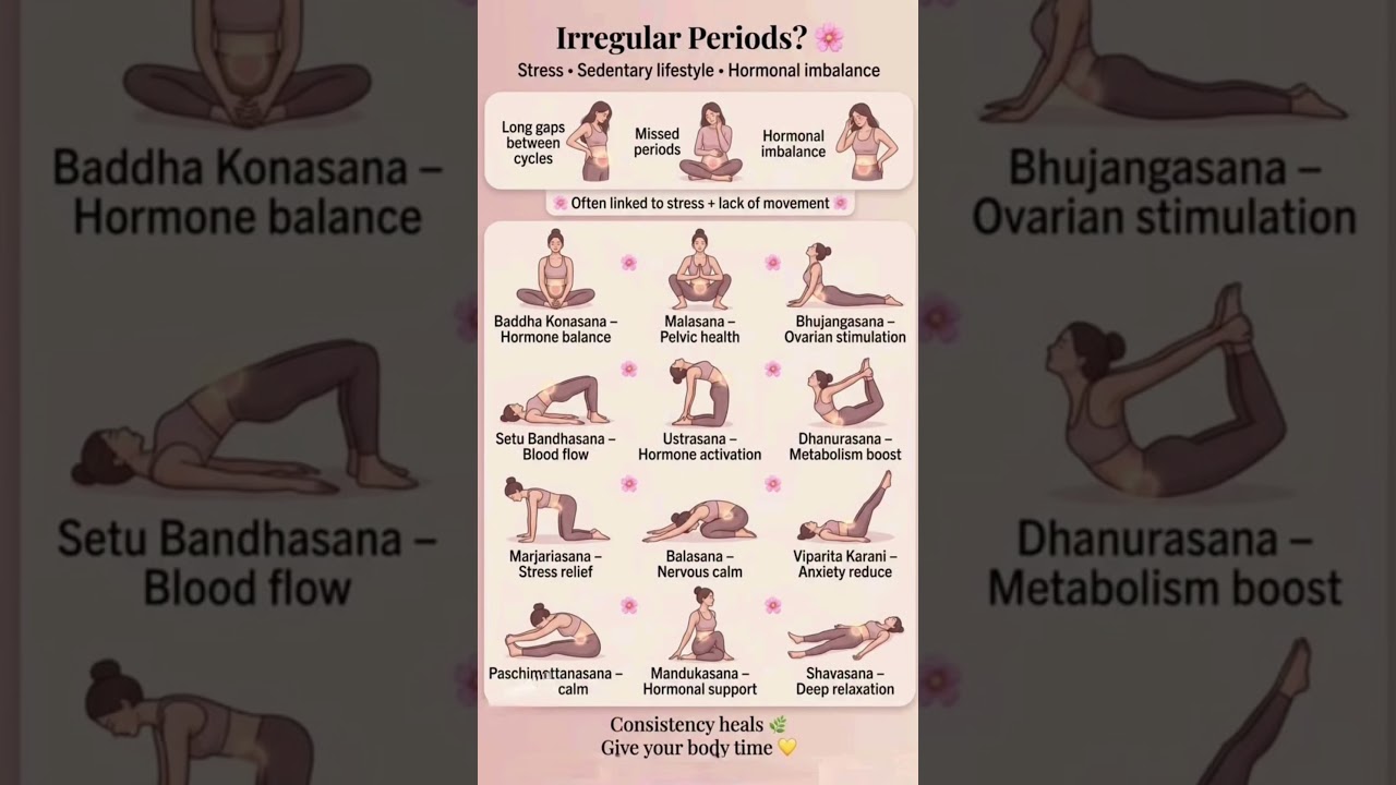 Joga na regularne miesiączki | Delikatne rozciąganie dla dobrego samopoczucia kobiet 🧘&zwj;♀️🌸