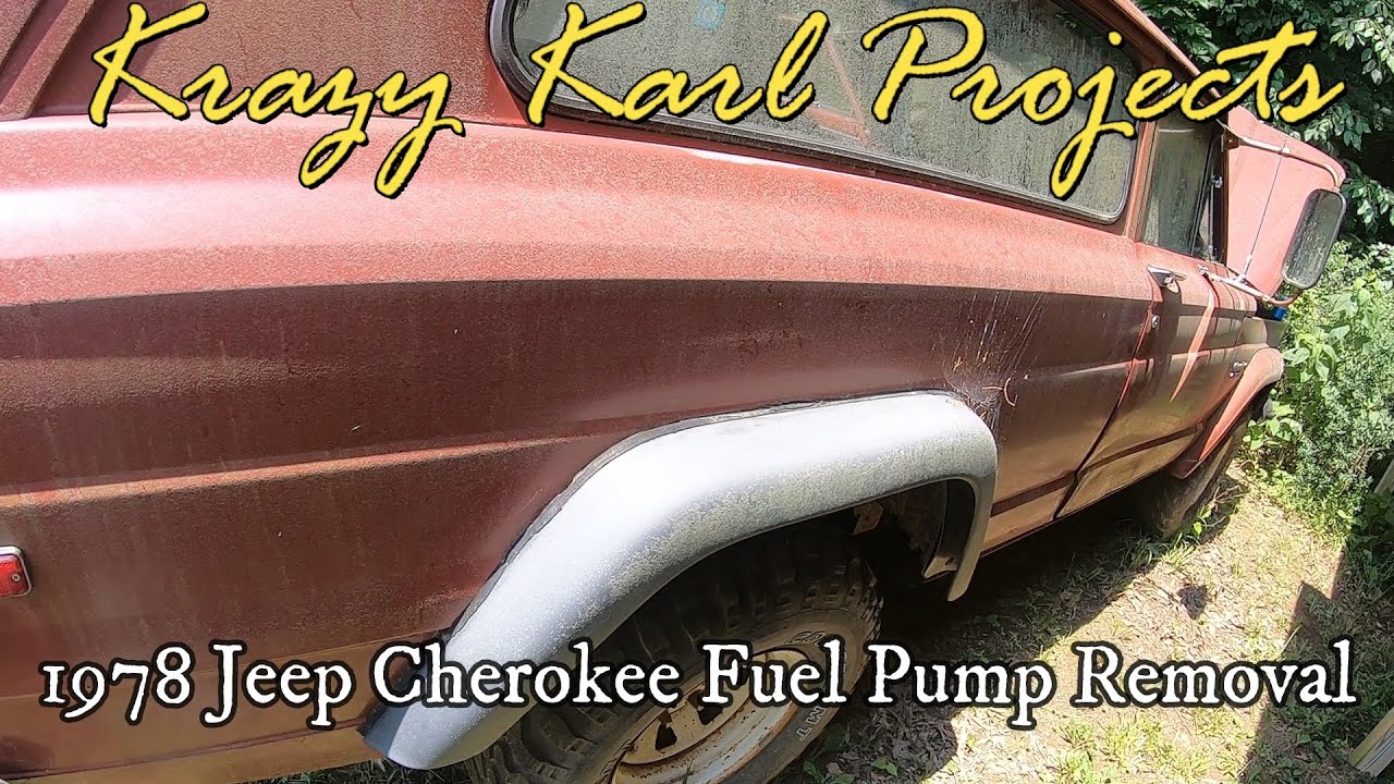 1978 Jeep Cherokee Fuel Pump Removal (and the attack of the wasps)