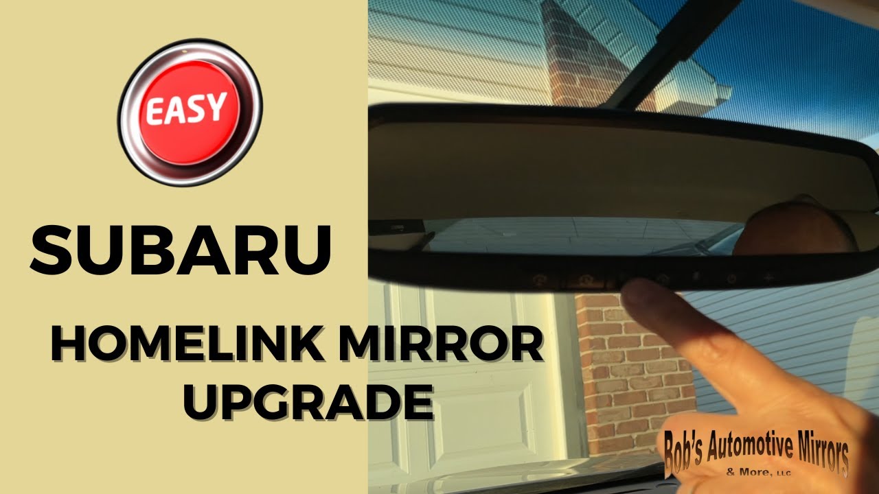 How to Upgrade a Subaru Legacy with a Homelink Rear View Mirror EASY STEPS