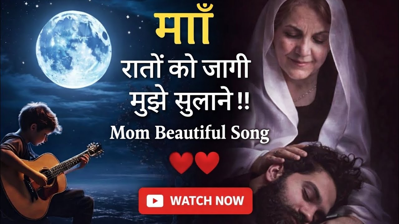 रातों को जागी।मुझे सुलाने!(@MomDad754p )Mom beautiful Hindi songs 