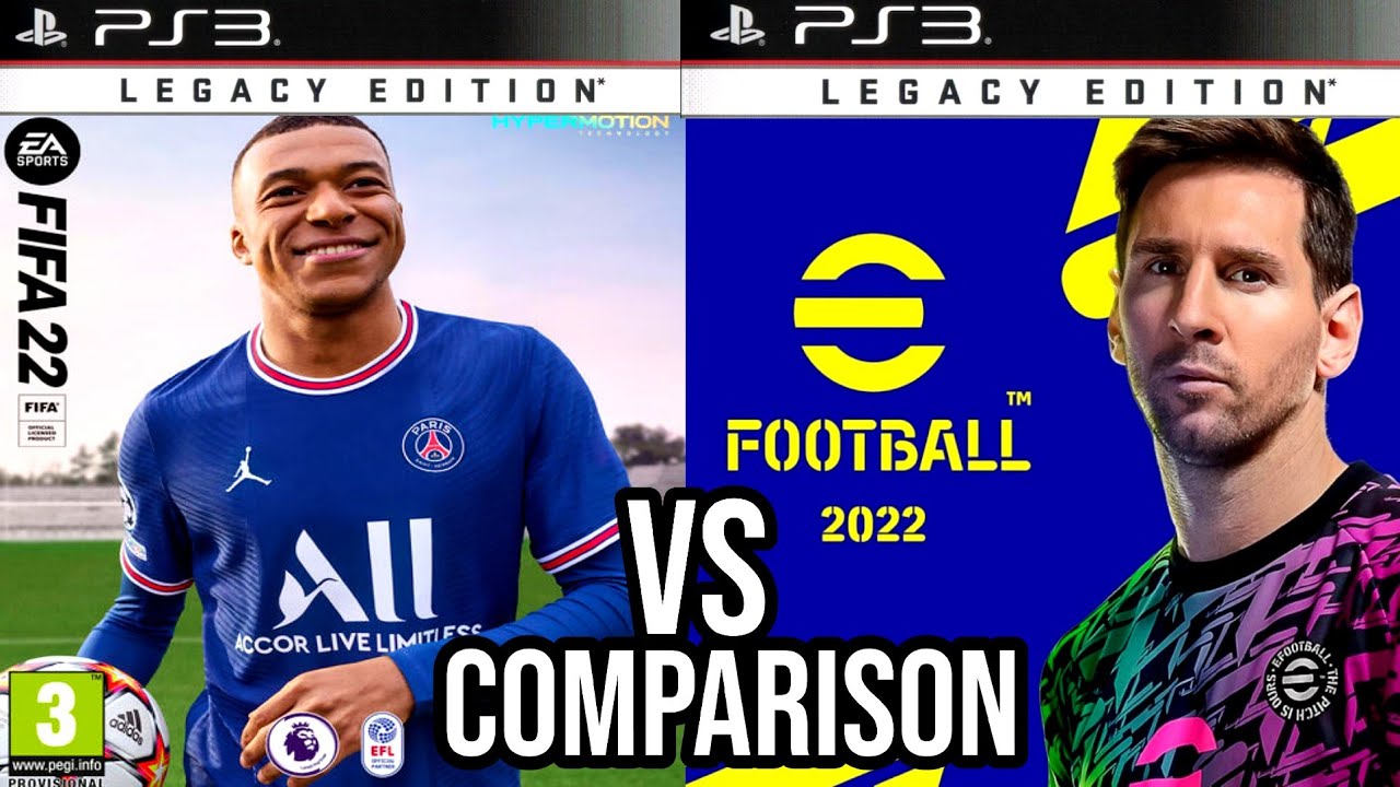 FIFA 22 Vs eFootball 2022 PS3