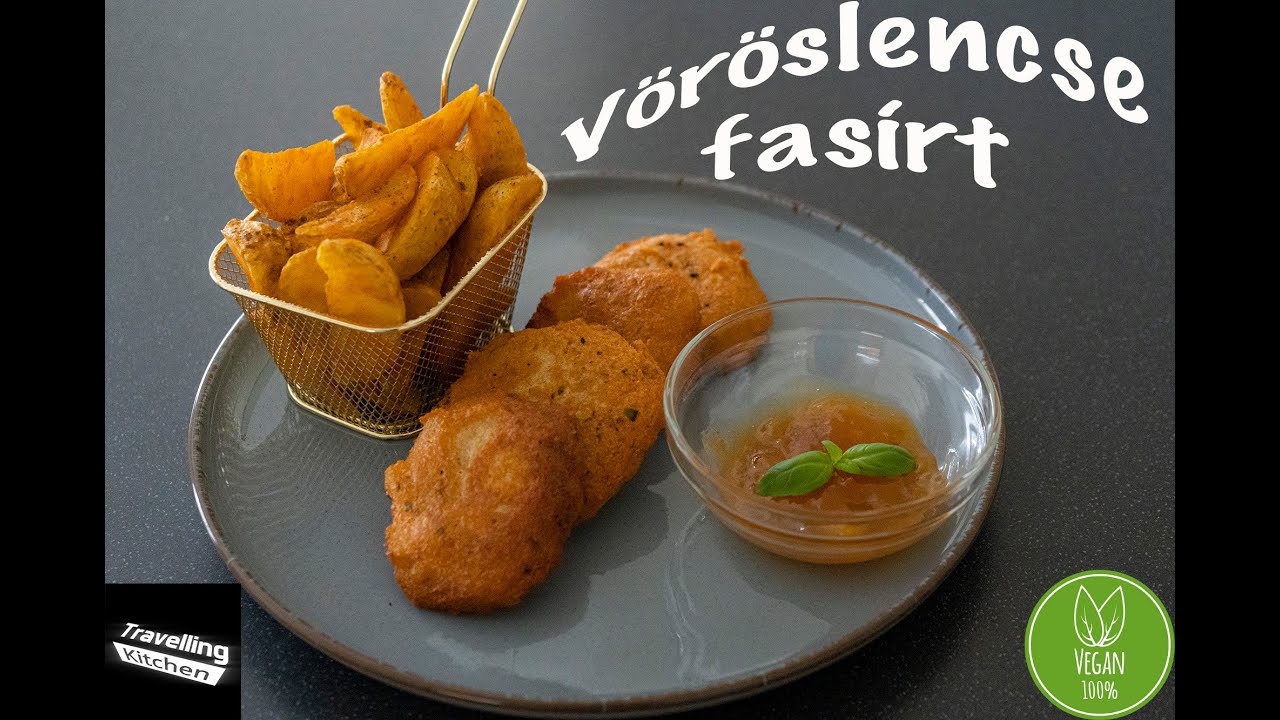 Vöröslencse fasírt recept gyorsan egyszerűen |Vegán vöröslencse fasírt