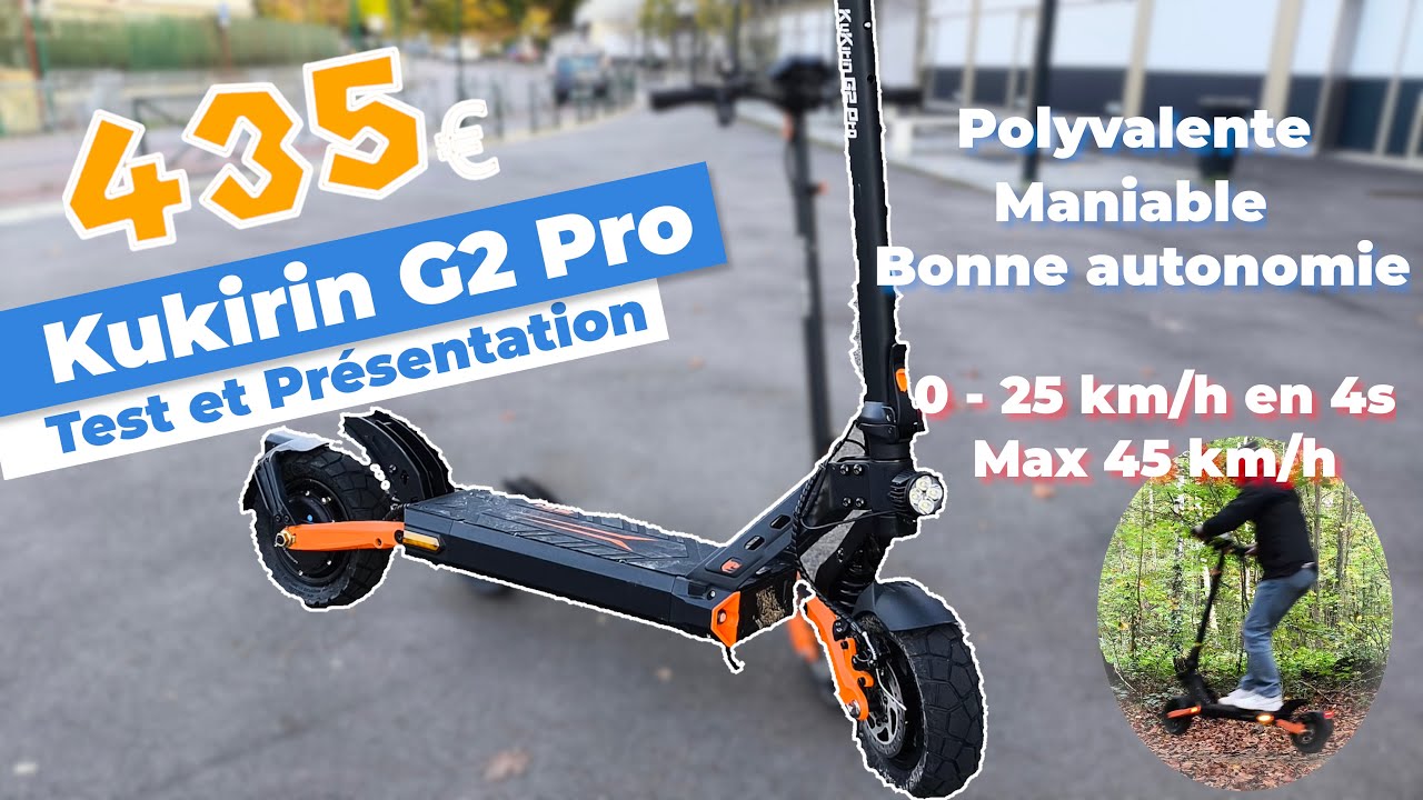 La Kukirin G2 Pro 2024 à 435€, présentation, test , astuces, débridage