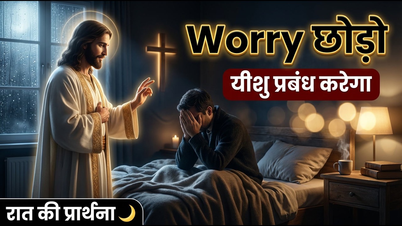 रात की प्रार्थना | Worry छोड़ो—यीशु तेरी ज़रूरतें पूरी करेगा | Night Prayer Hindi | #yeshu #bible