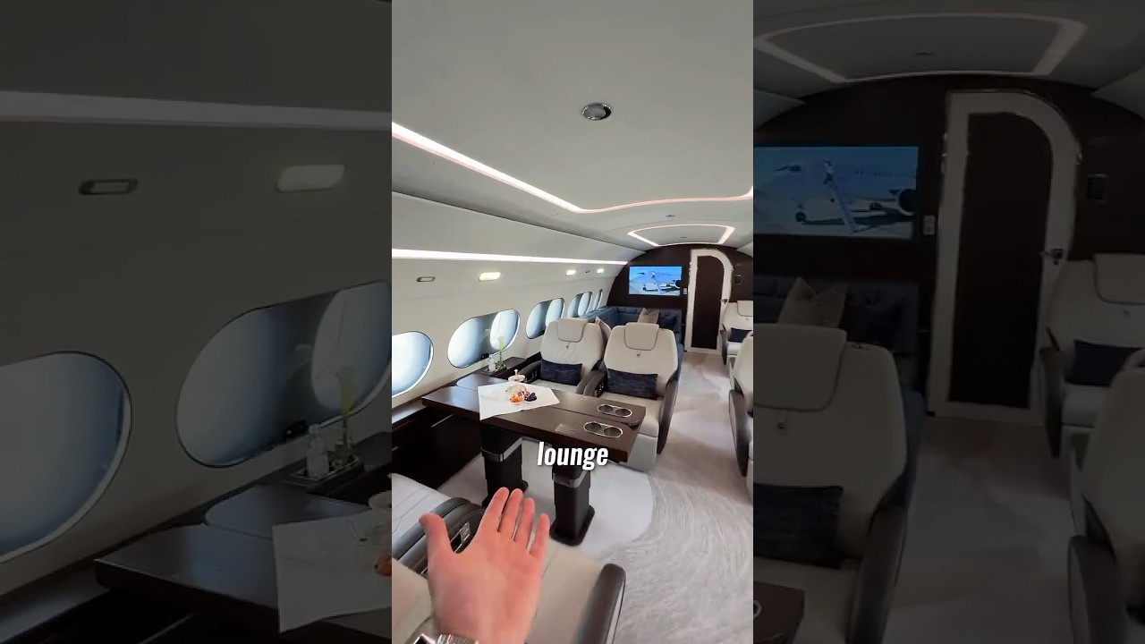This $80,000,000 Private Airbus Jet is CRAZY! #shorts #airbus #privatejet