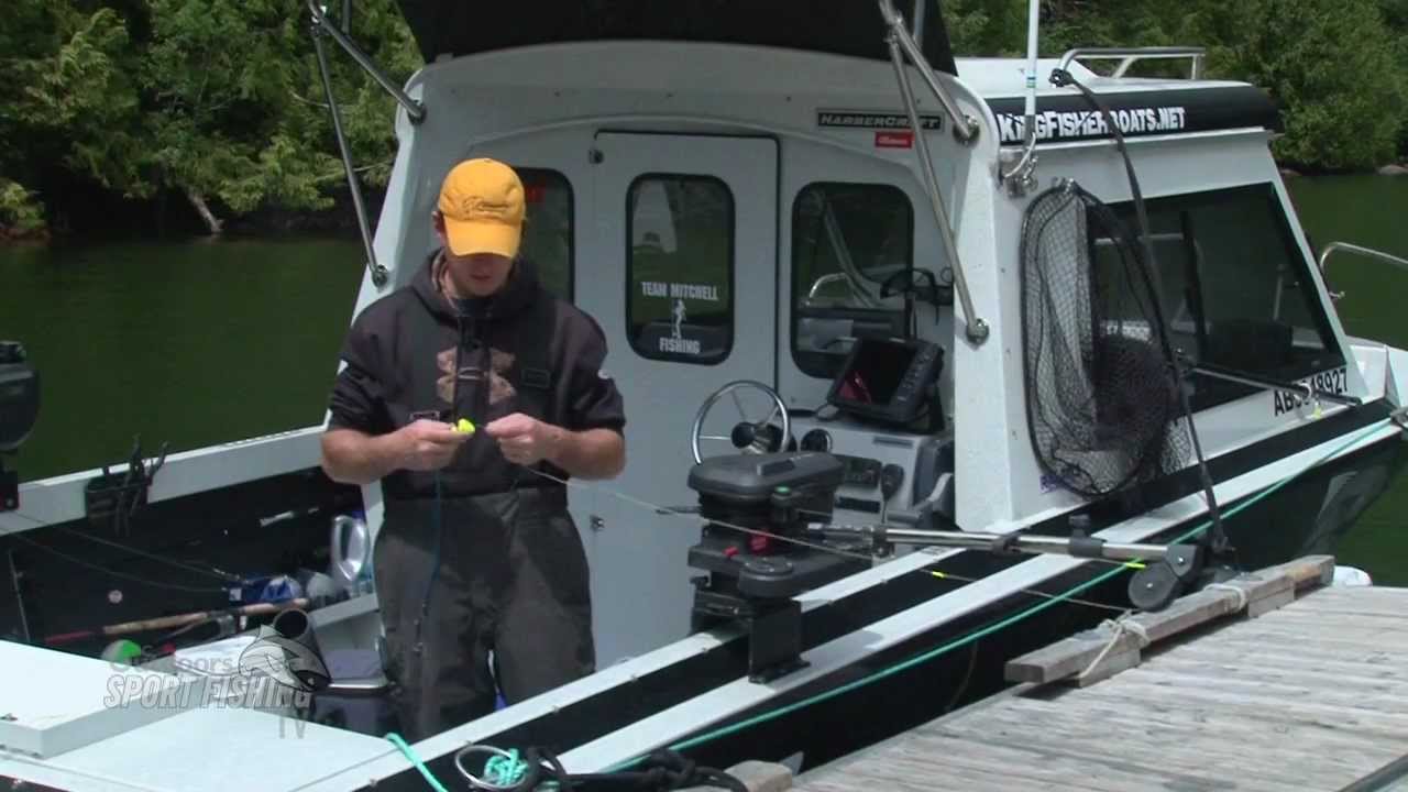 Replacing steel downrigger cable with braid