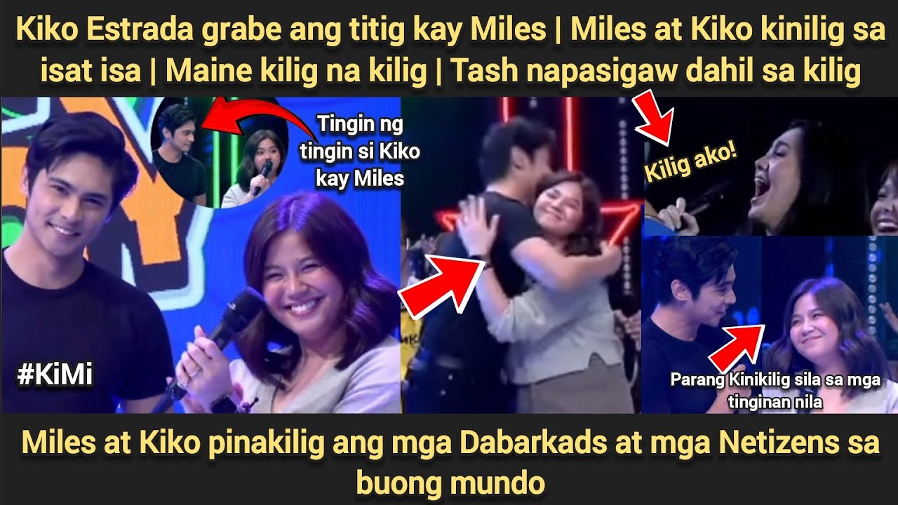 Kiko Estrada grabe ang titig kay Miles | Miles at Kiko kinilig sa isat isa | Bagong love team ba?