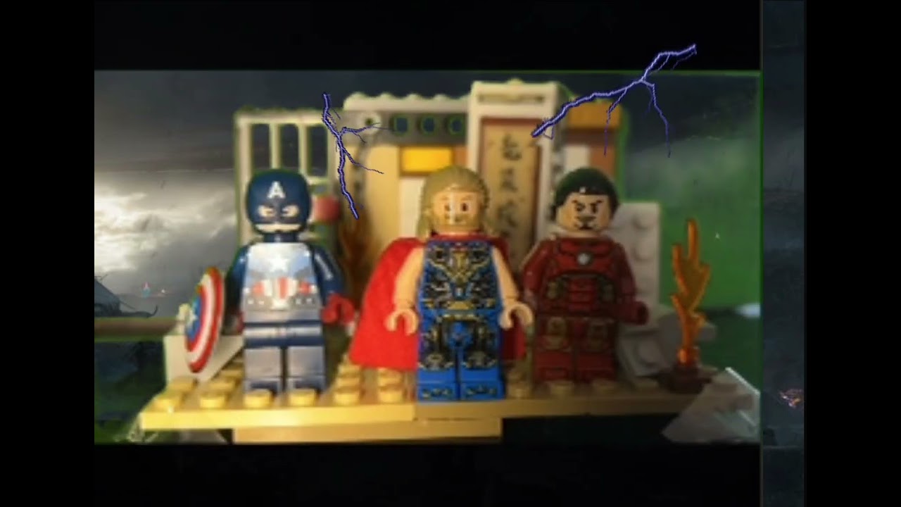 La trinidad de Marvel #lego #marvel #stopmotion 