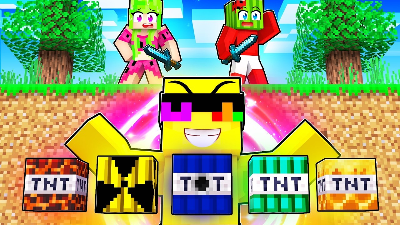 Minecraft Hunters VS CUSTOM TNT Speedrunner!