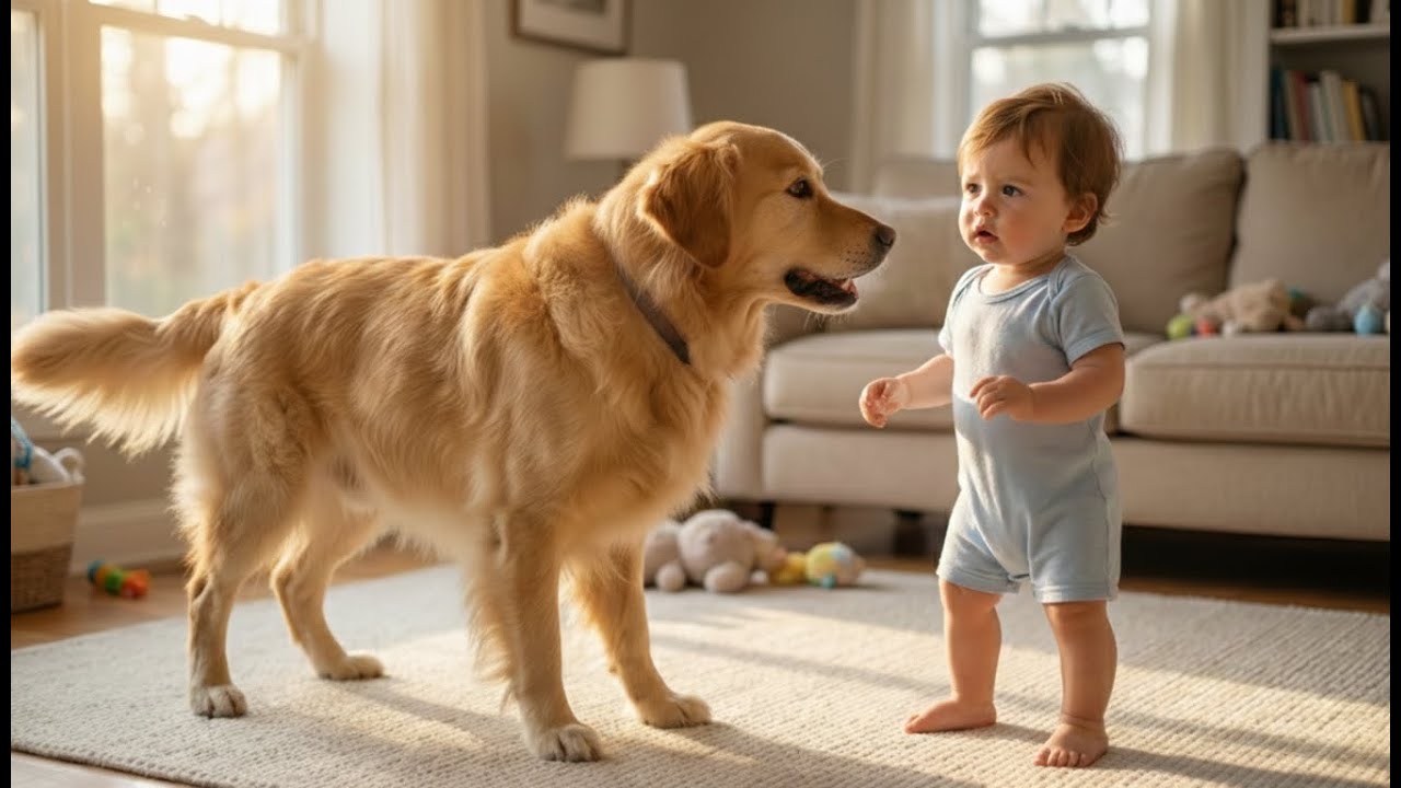 Dog Blocks Baby's Path Every Night — What the Parents Discovered at 2 AM Will Shock You!!