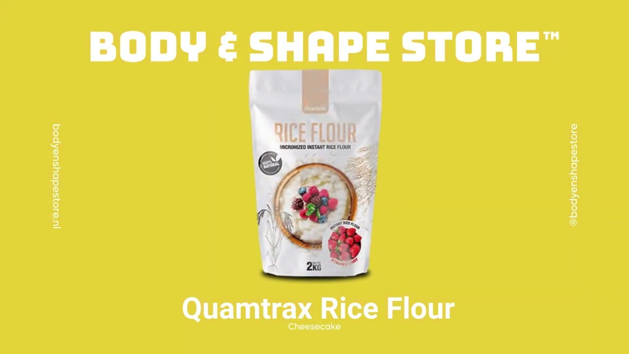 Energie & Veelzijdigheid: Quamtrax Nutrition Instant Rice Flour voor al je bakbehoeften! 🍚💪