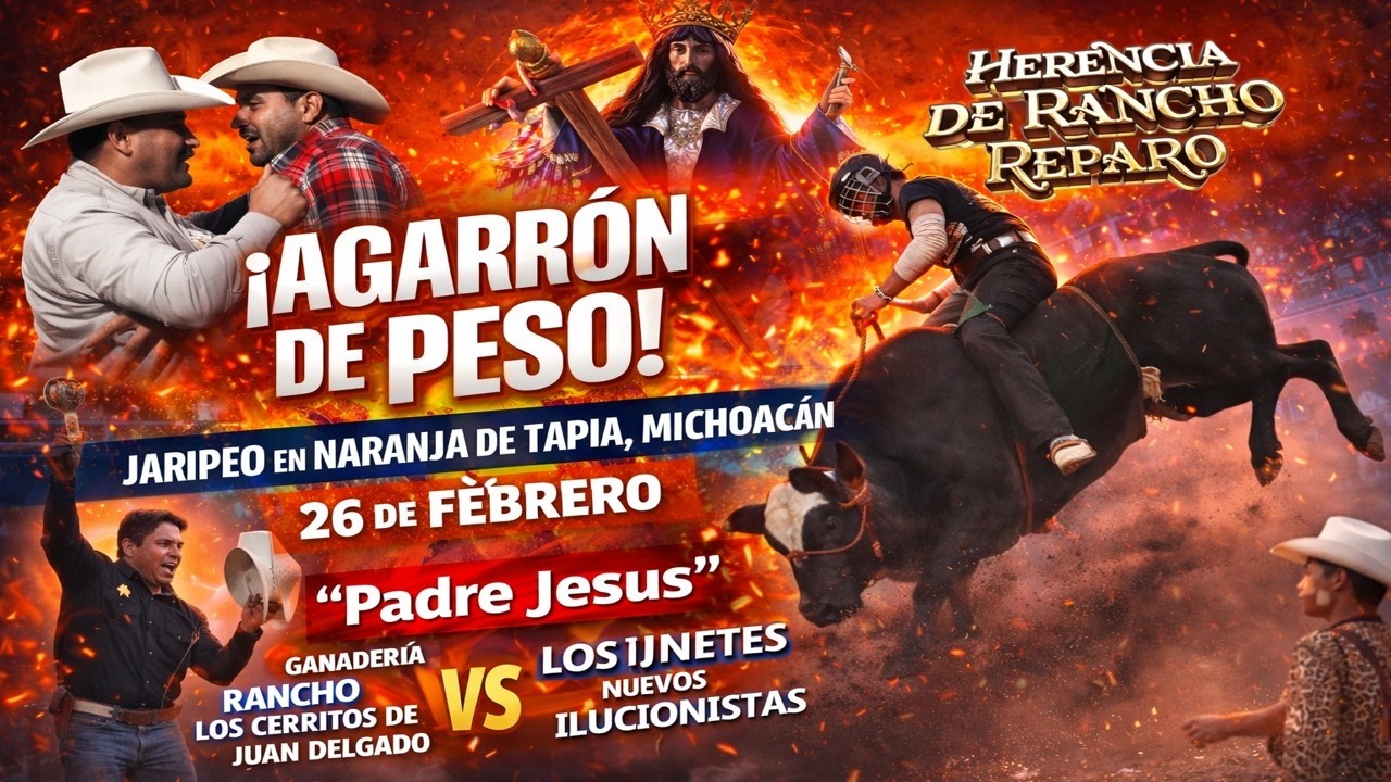 ¡PURO PODER! Jaripeo en Naranja de Tapia | Rancho Los Cerritos vs Nuevos Ilusionistas (26 Feb)