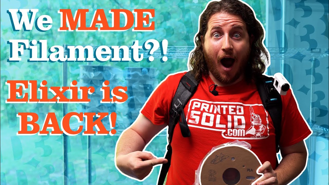 Making CUSTOM FILAMENT at Printed Solid! JESSIE'S ELIXIR!!!