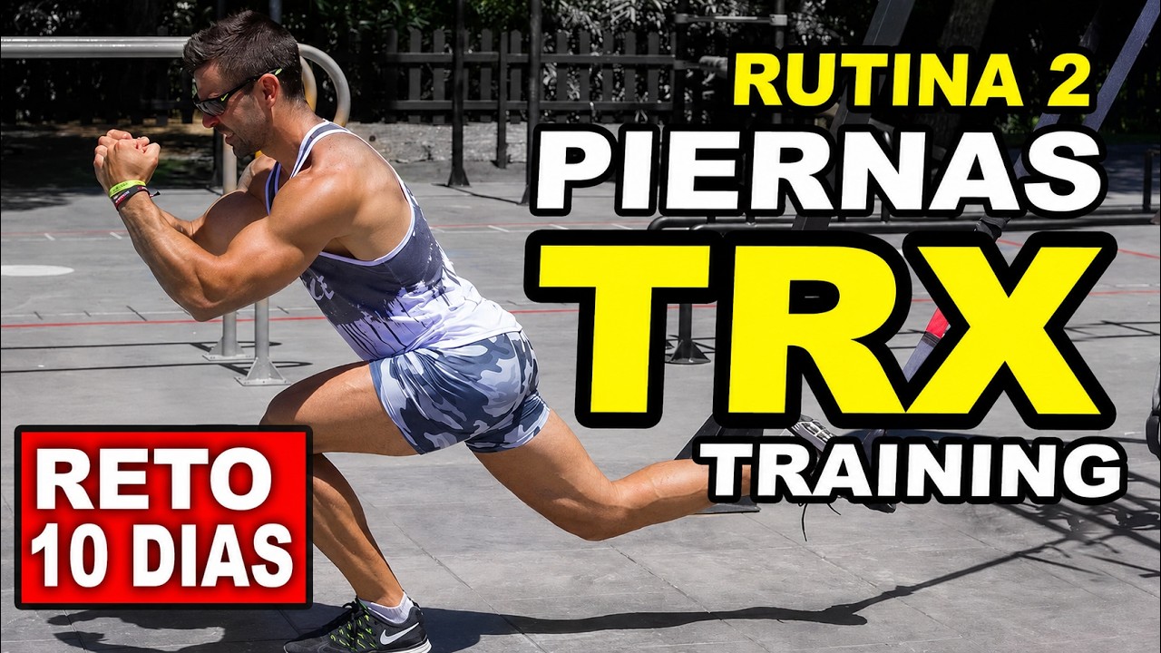 RUTINA TRX PIERNAS || RETO TRX TRAINING 10 DIAS || ENTRENAMIENTO EN SUSPENSIÓN