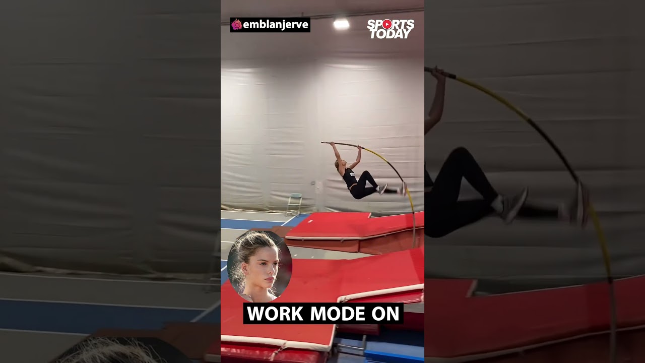 Rising Norwegian Pole Vaulter Embla Matilde Njerve practicing full steam | Sports Today